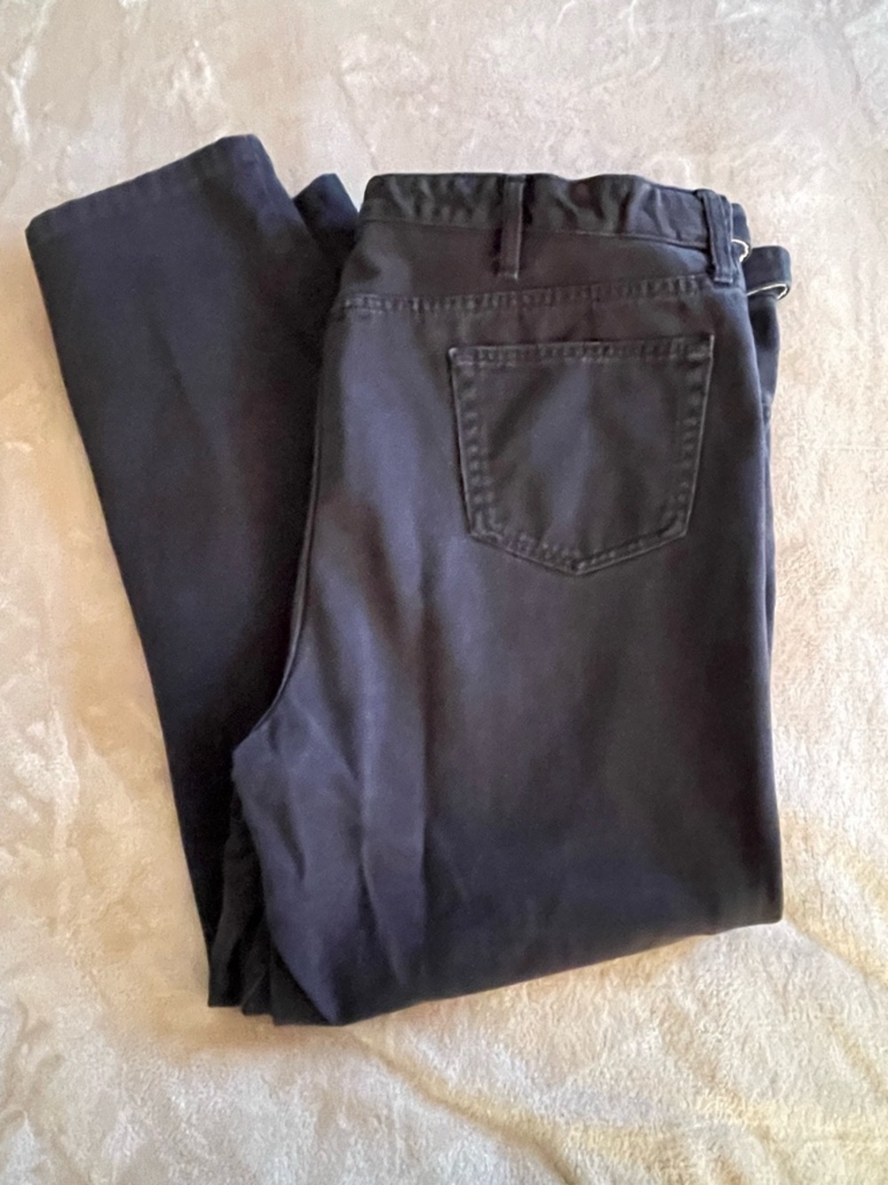 Men’s Lands' End Black Jeans with waist extender waist 46 inseam 30/31 - Picture 3 of 5